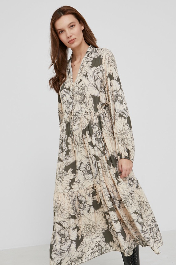 Answear Lab sukienka zielony 11036.2.DA