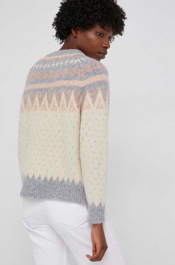 Odzież Answear Lab Sweter z domieszką wełny Y1093.KR niebieski