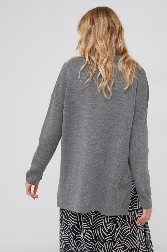 Odzież Answear Lab Sweter z domieszką wełny 21K1309.AJ szary