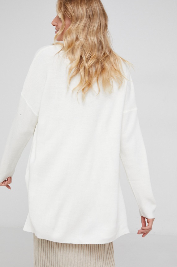 Odzież Answear Lab Sweter z domieszką wełny 21K1309.1.AJ beżowy