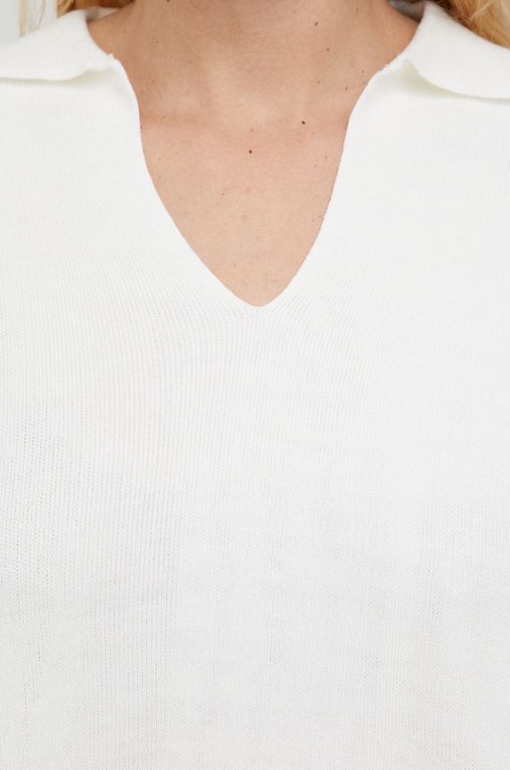 Answear Lab Sweter z domieszką wełny 21K1309.1.AJ beżowy