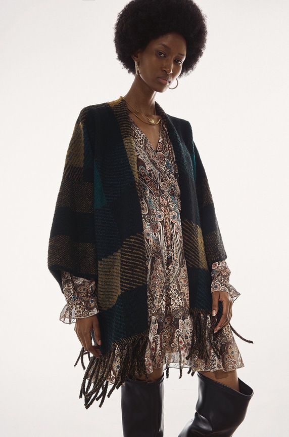 Answear Lab Poncho pozostałe brązowy 8001.1KR