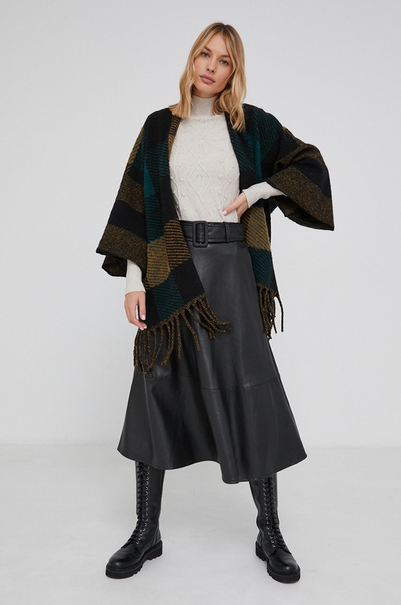 Odzież Answear Lab Poncho 8001.1KR brązowy