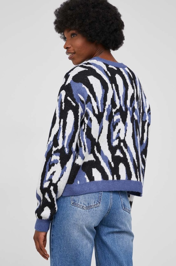 Odzież Answear Lab Sweter z wełną 12698.AT niebieski