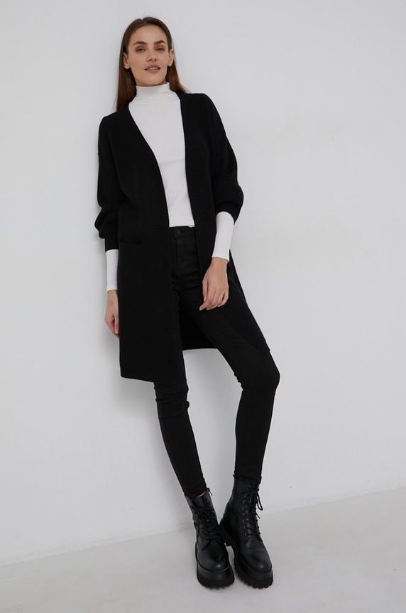 Answear Lab Cardigan uni negru ZS5007.1KR