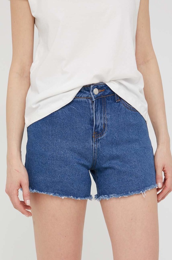 Answear.LAB pantaloncini di jeans alta blu ITA9085.DB