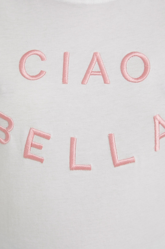 Answear Lab t-shirt bawełniany 152.1.MB biały