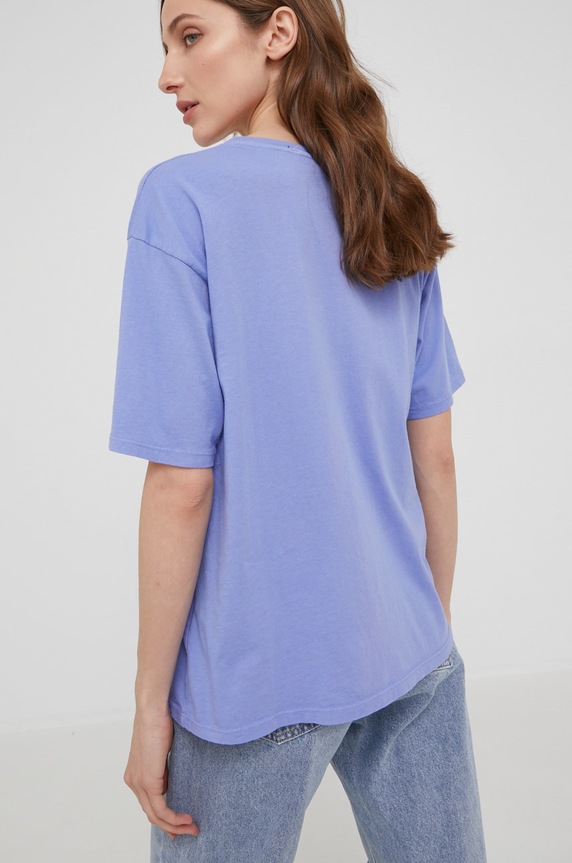 Odzież Answear Lab t-shirt bawełniany G6050.7.1W fioletowy