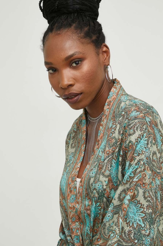 Answear Lab selyem kimono SN01.2WK türkiz