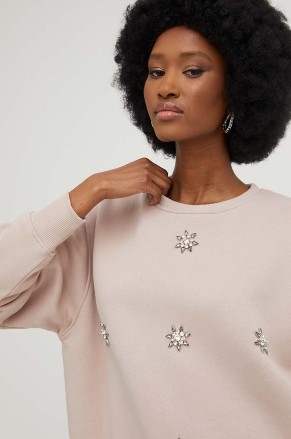 Answear Lab bluza bawełniana beżowy SNG13.db