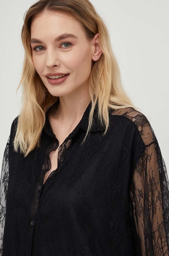 Answear Lab camicia nero 85339.KK