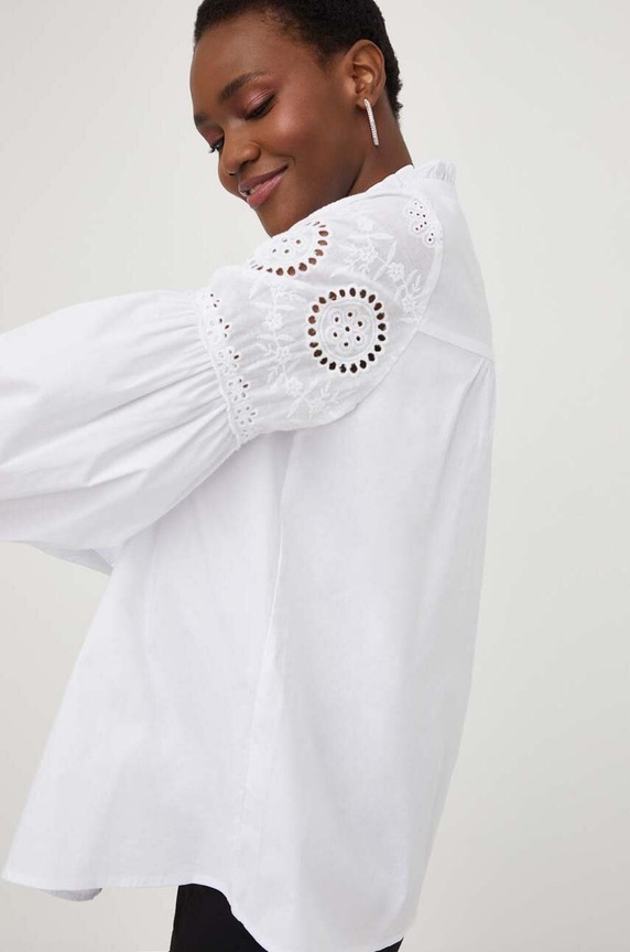 Answear Lab koszula bawełniana regular biały 8203001.WK