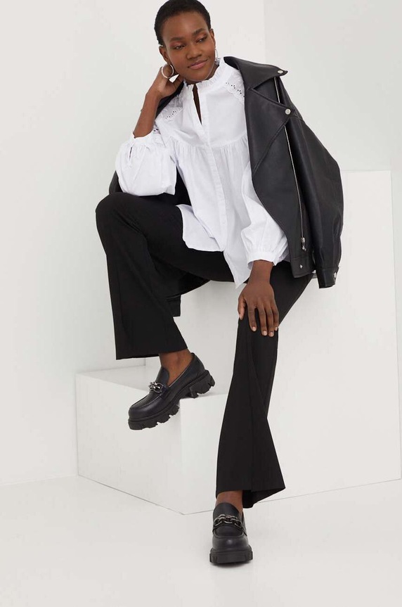 Answear Lab koszula bawełniana 8203001.WK biały WW23