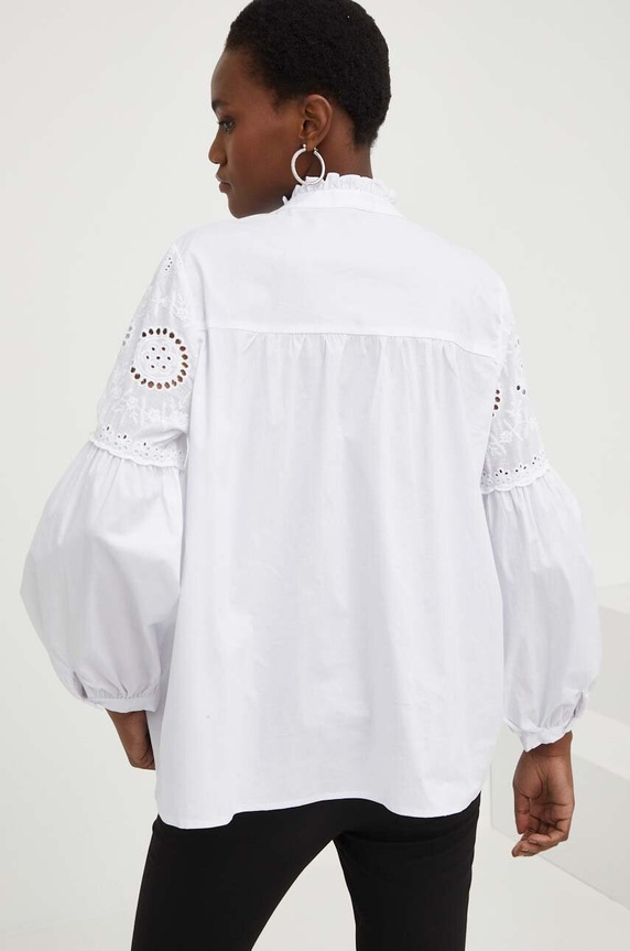 Odzież Answear Lab koszula bawełniana 8203001.WK biały