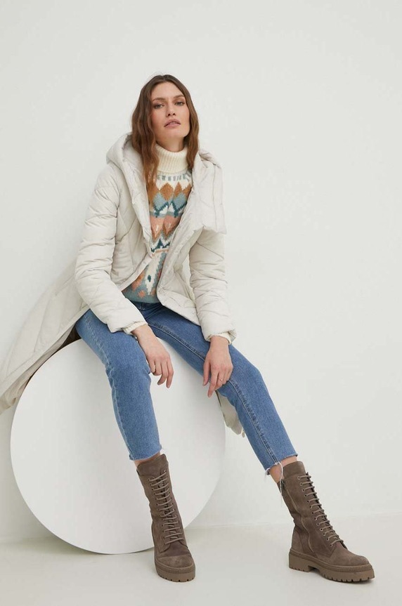 Answear Lab kurtka sh663.12.1w beżowy WW23