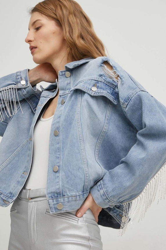 Answear Lab farmerdzseki X limited collection SISTERHOOD LR2279.WK kék