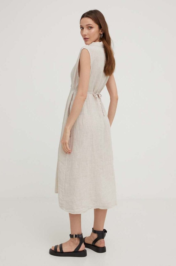 Odzież Answear Lab sukienka 28187.1KK beżowy