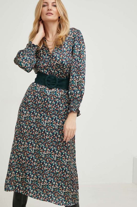 Answear Lab sukienka casual zielony 13598.WK1