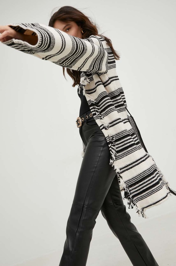 Answear Lab kardigan czarny 8a045.h