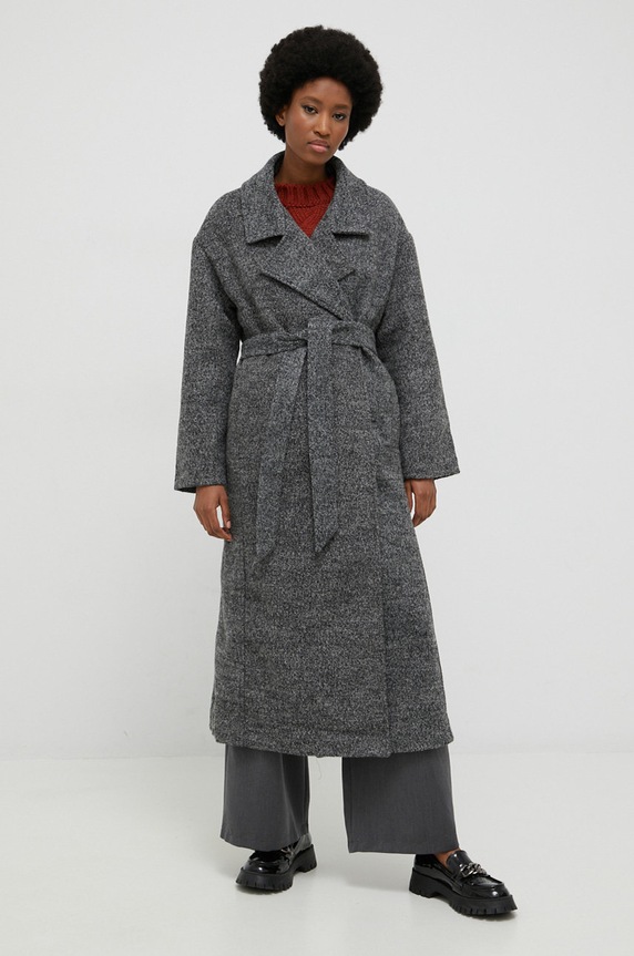 Answear Lab sweter z wełną 6791.js brązowy WW23