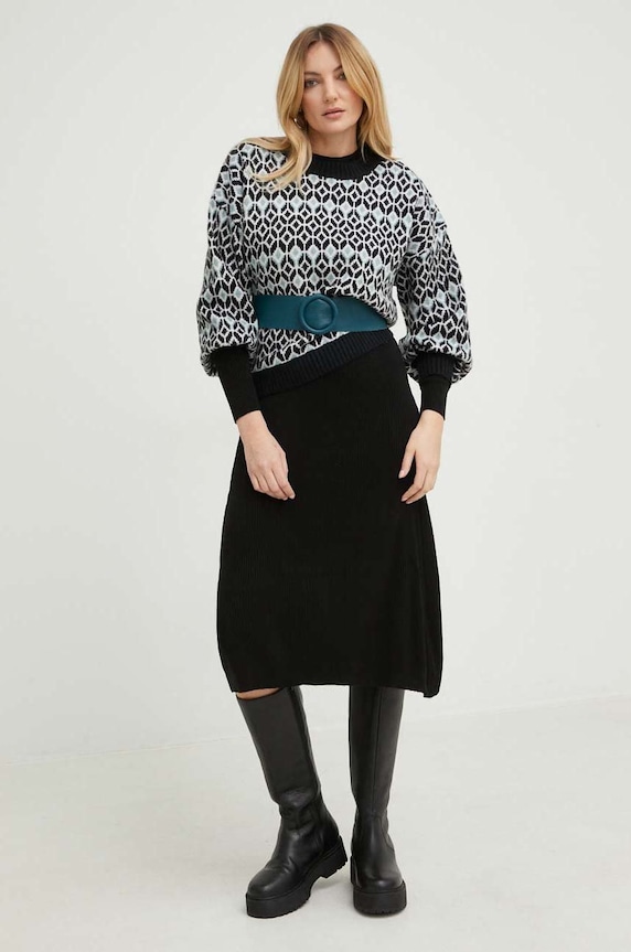 Answear Lab pulover de lana 2217.w negru WW23