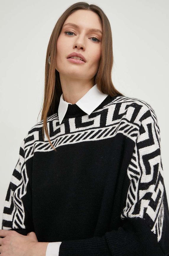 Answear Lab sweter z wełną czarny LU2347.h
