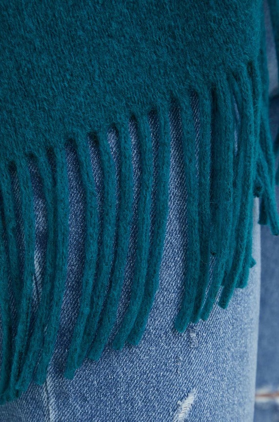 Answear Lab poncho z wełną 82803.WK zielony