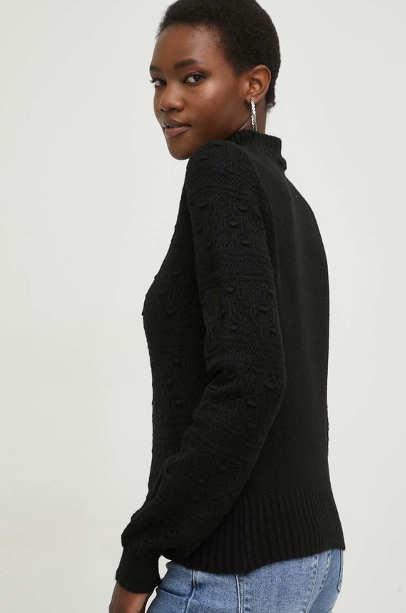 Odzież Answear Lab sweter z wełną 7367.db czarny
