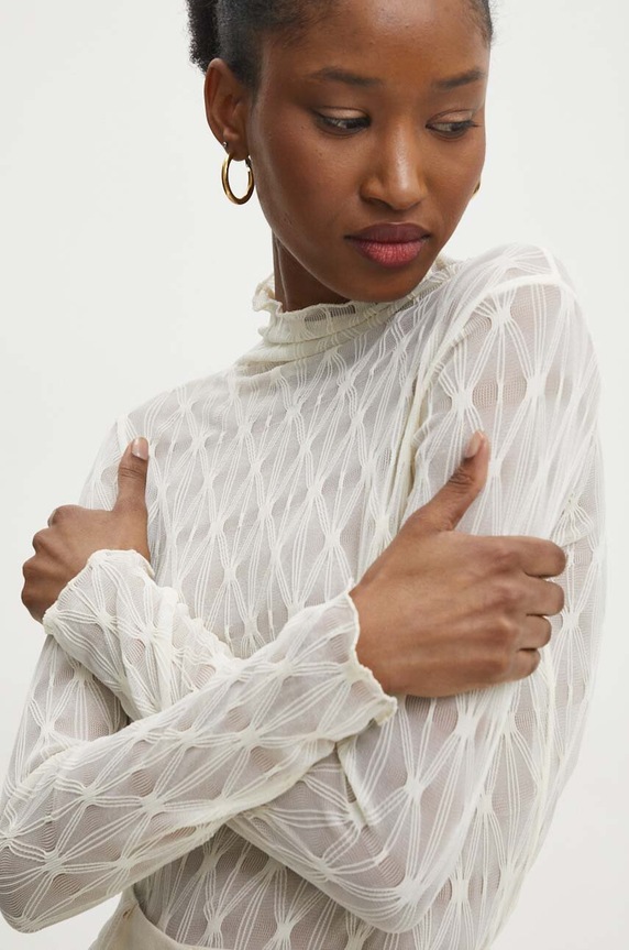 Answear.LAB felső hosszú bézs 8647.fjs