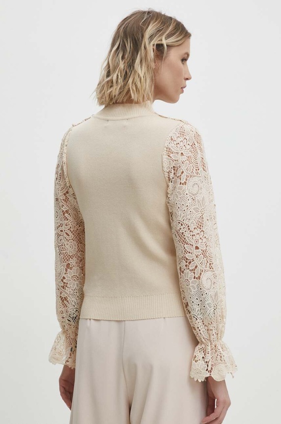 Odzież Answear Lab sweter MCY05365.HWK beżowy