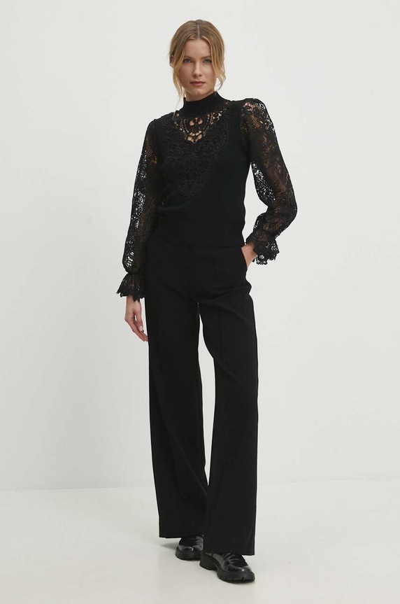 Answear Lab sweter MCY05365.HWK czarny WW24
