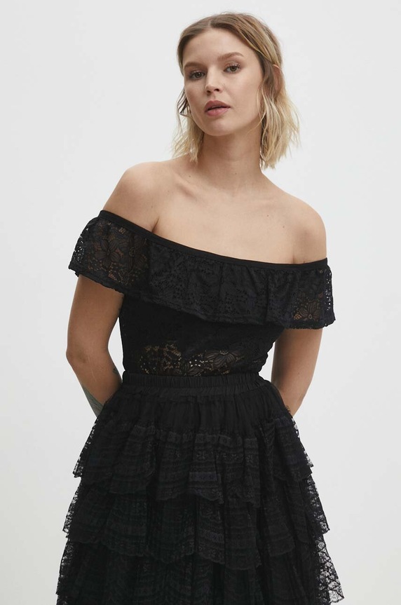 Answear Lab body rotund negru 8667.HWK