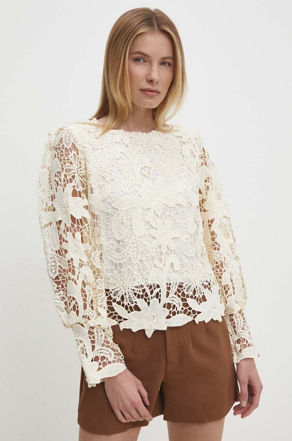 Answear Lab bluzka regular biały w523.IJS