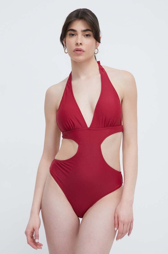 Answear Lab costum de baie dintr-o bucată usor rigidizat burgundia hy514.2.fh