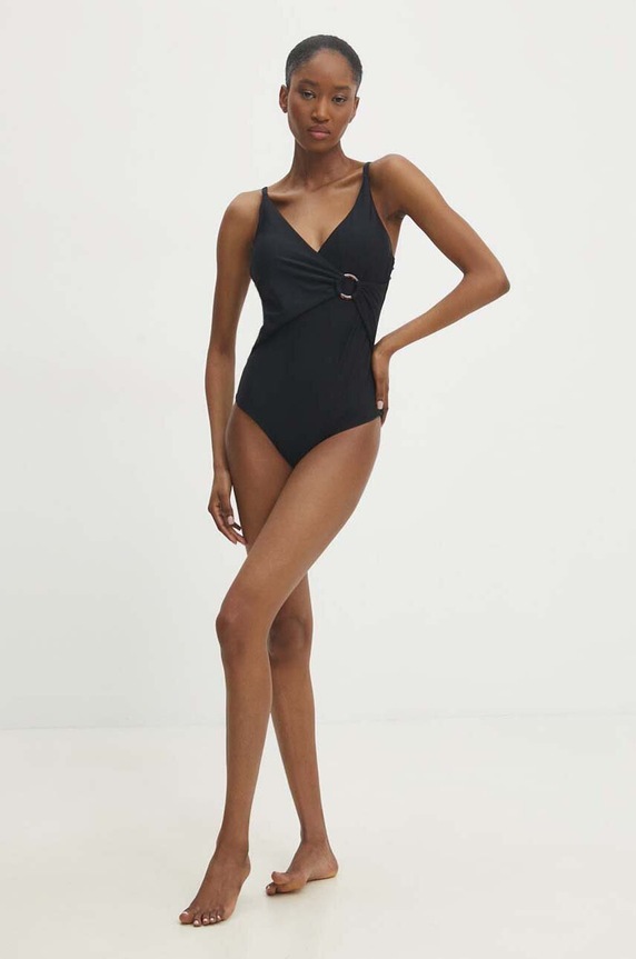 Ολόσωμο μαγιό Answear.LAB χωρίς μεταλλικές μπανέλες μαύρο vy8159.fh