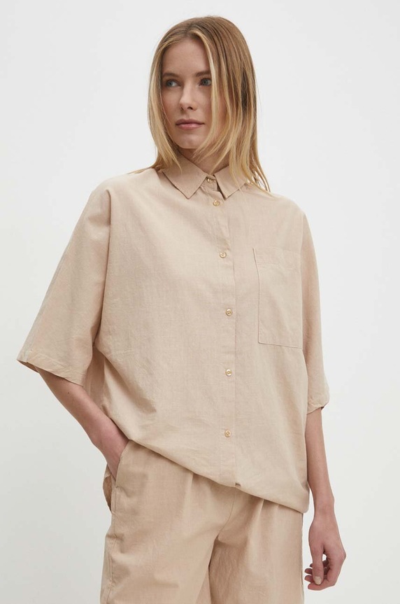 Answear Lab komplet bawełniany 4064.tjs beżowy WW24