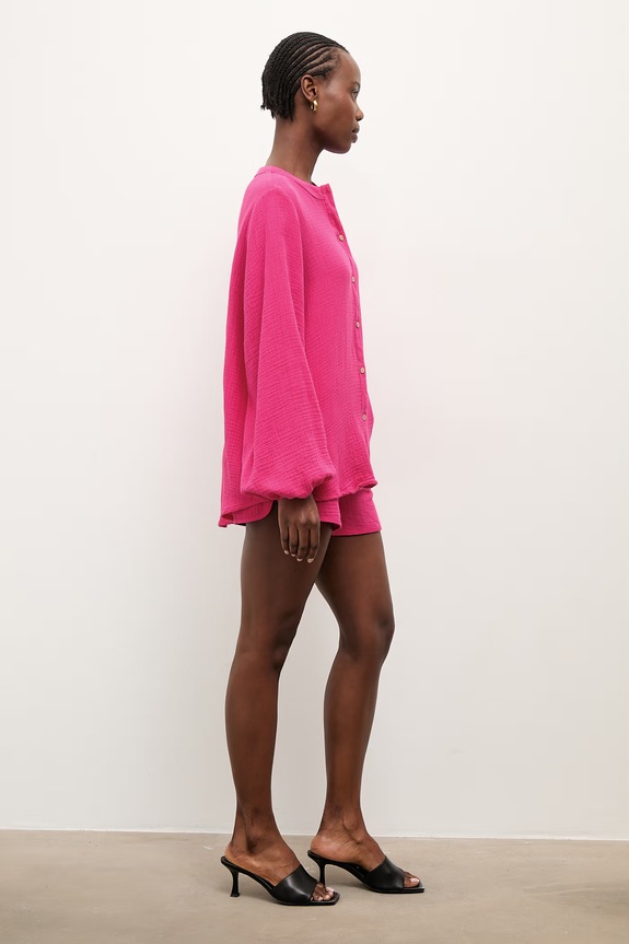 Answear.LAB komplet damski bawełniany bawełna różowy 8935a.fh