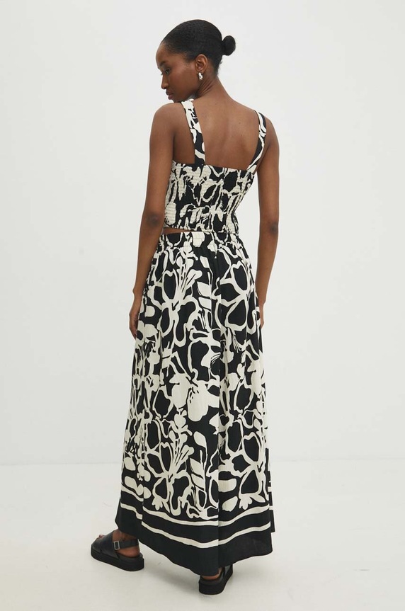 Odzież Answear.LAB komplet codzienny damski z wiskozą vf9001.fh czarny