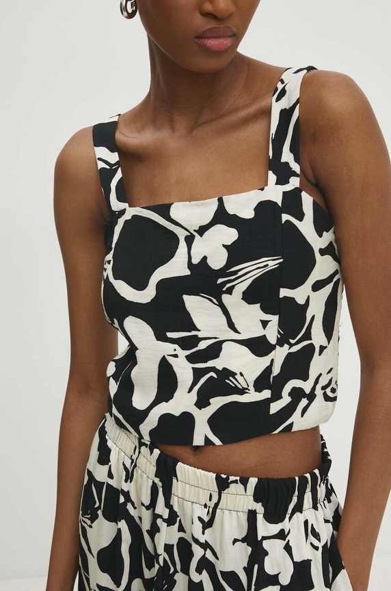 Answear.LAB komplet codzienny damski z wiskozą vf9001.fh czarny