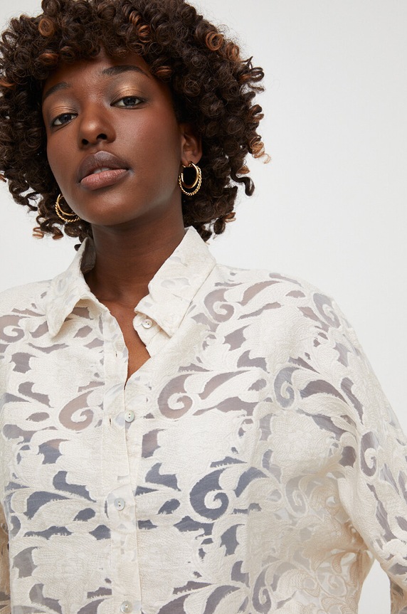 Answear.LAB koszula 33432.TKK beżowy