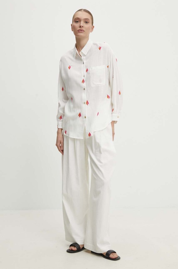 Odzież Answear.LAB koszula M21427.HWK biały