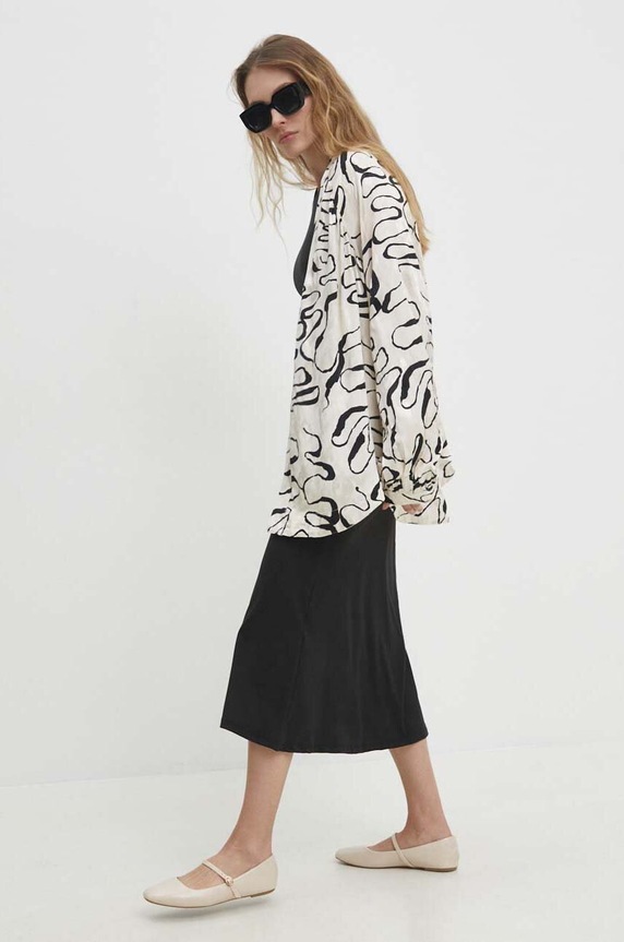 Kimono Answear.LAB viskóza béžová 33746.td
