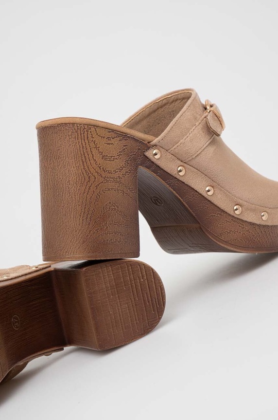 Obuwie Answear Lab klapki a32.3209.ih beżowy