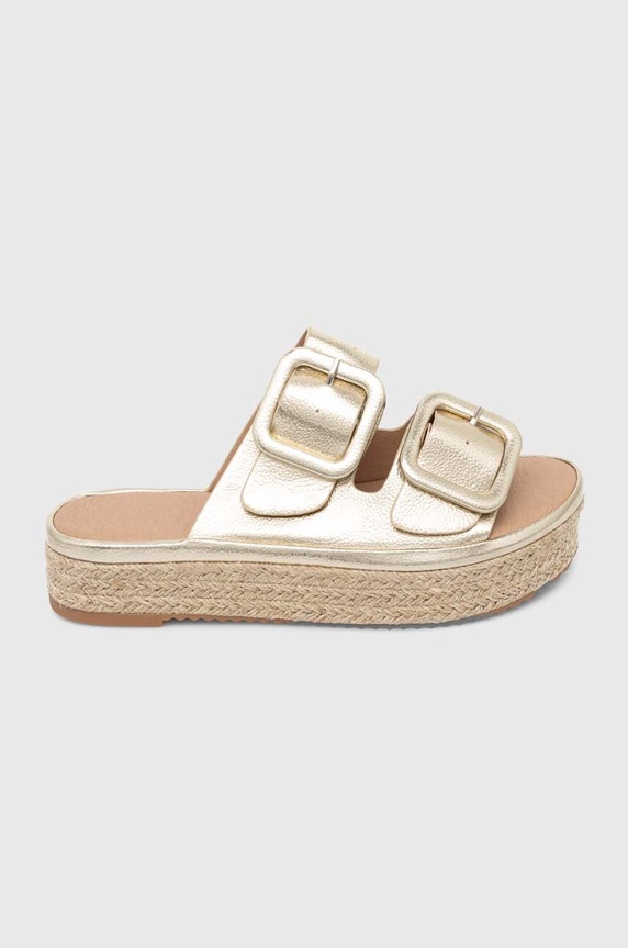 Answear Lab espadryle tekstylny złoty h8.729.fh