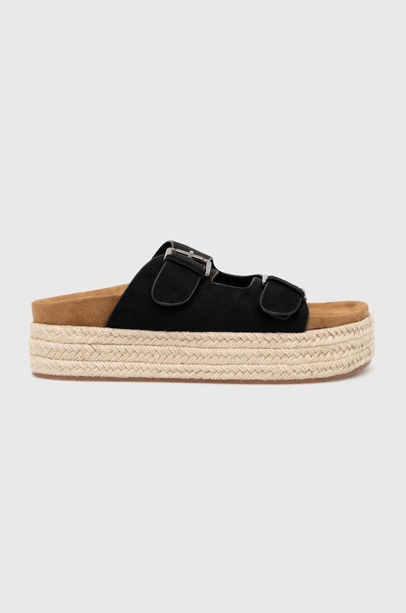 Answear.LAB klapki 5-8 cm czarny 4395.ih