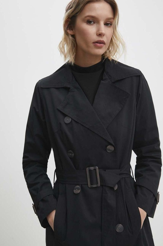 Answear Lab trencz czarny LJKAYERMXBLK.GWK