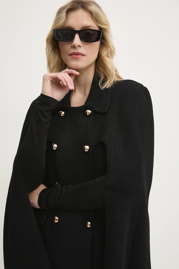 Answear Lab palton necaptusit negru 86372.hms