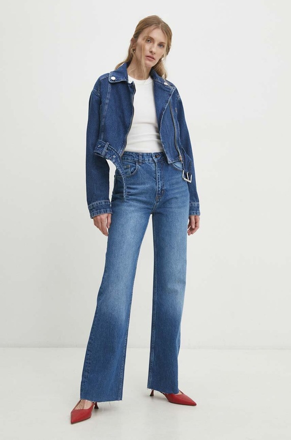 Answear Lab kurtka jeansowa d645.TKK niebieski WW24