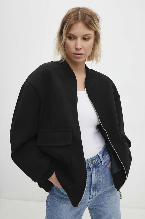 Answear Lab kurtka nieocieplane czarny m0227.IKK