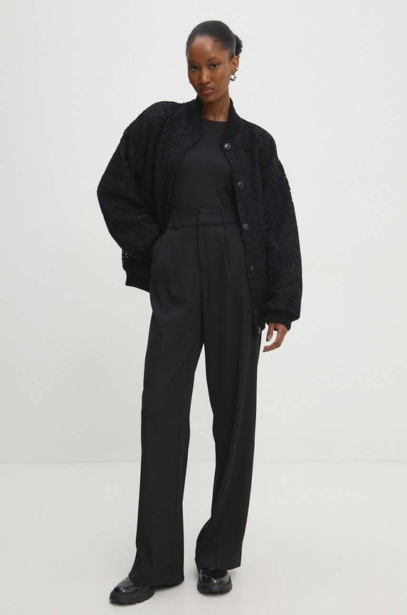 Answear Lab kurtka bomber f000728.IWK czarny WW24